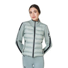 Equestro Hybrid Knit Jacket in Slate Grey front view