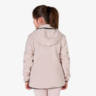Equestro Kids' Unisex Teddy Fleece Zip Hoodie in Hushed Violet back view