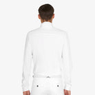 Equestro Men's Long Sleeve Competition Shirt in White back view
