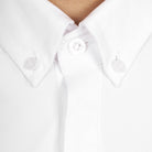 Equestro Men's Long Sleeve Competition Shirt button-down collar close up