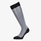 Equestro Unisex Basic Technical Riding Socks - Asphalt/Black, side | Malvern Saddlery