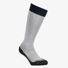 Equestro Unisex Basic Technical Riding Socks - Frost Grey/Navy Blazer, front | Malvern Saddlery