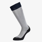 Equestro Unisex Basic Technical Riding Socks - Frost Grey/Navy Blazer, side | Malvern Saddlery