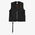 Equestro Women's Airbag Vest with Level 2 Back Protector - Black, front | Malvern Saddlery