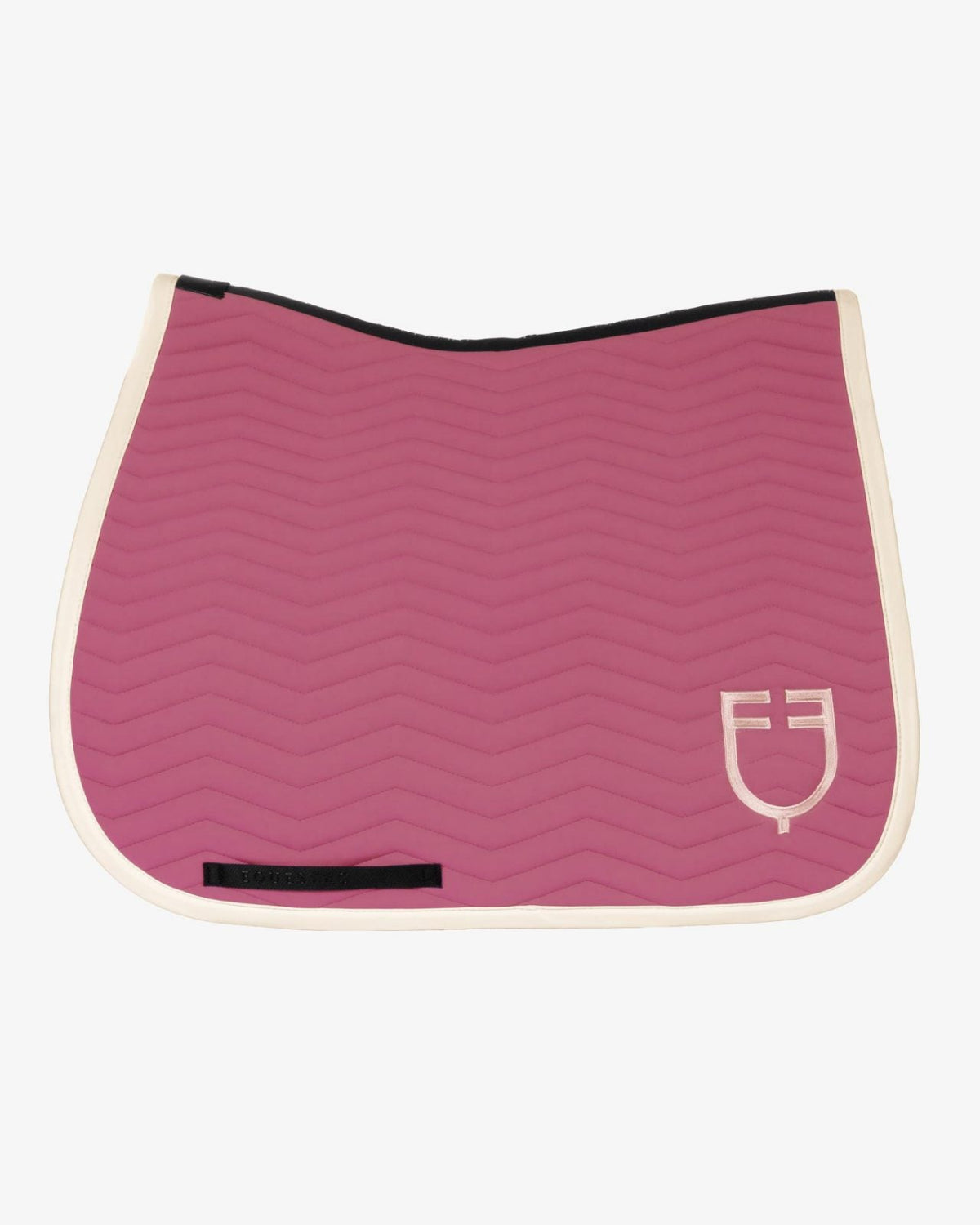Equestro Wave Dressage Saddle Pad - Rose Pink/Antique White | Malvern Saddlery