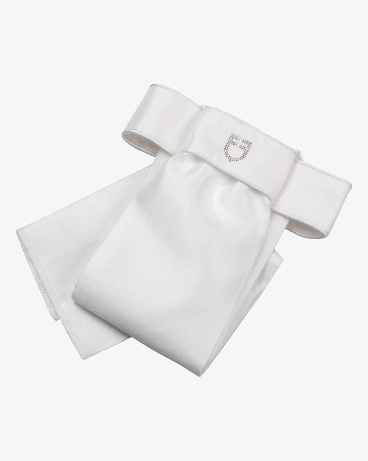 Equestro Lancelot Dressage Stock - White | Dressage Accessories | Malvern Saddlery