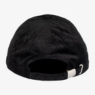 Equestro Velvet-like Ribbed Baseball Cap - Black; back view | Malvern Saddlery