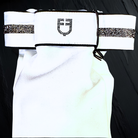 Equestro Impero Crystal Stock Tie - White/Black | Malvern Saddlery