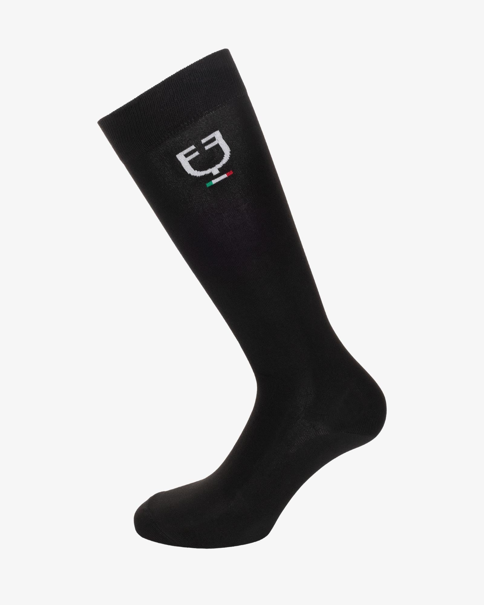 Equestro Italian Flag Socks - Black | Malvern Saddlery