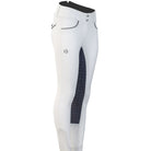 Halter Ego Full Seat High Waist Evolution Breeches - White/Charcoal | Malvern Saddlery