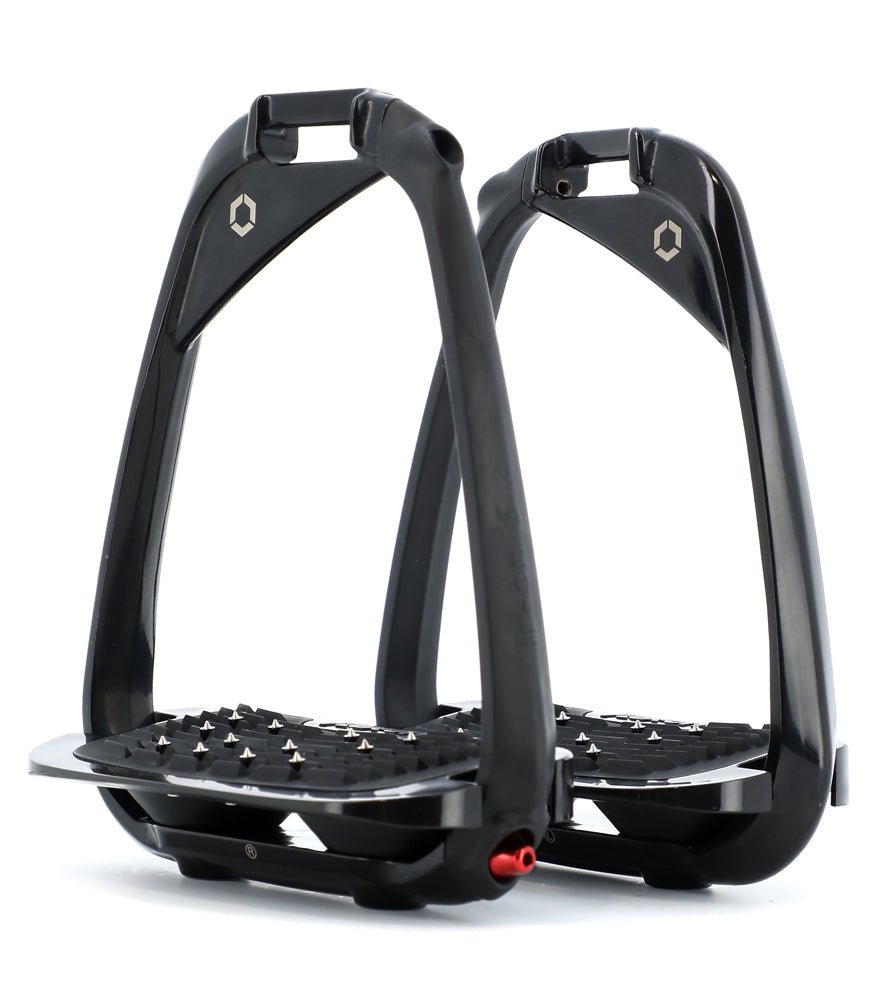 Flex-On IR-ON S Safety Stirrup - Black frame, black footbed