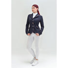 For Horses Cristina Lux Women's Show Jacket full-length view, shown in Navy