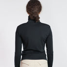 For Horses Kora Women's Zip Jacket back view, shown in Black