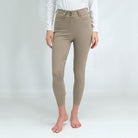 For Horses Rita Women's High Rise Knee Grip Breeches in Beige front view