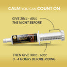 Perfect Prep EQ Gold Long-Acting Calming Paste - how to use | Malvern Saddlery