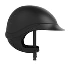 GPA Speed Air Global TLS Equestrian Helmet - Black Matte; side view on white background | Malvern Saddlery