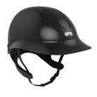 GPA Speed Air Global TLS Equestrian Helmet - Black Shine; on white background | Malvern Saddlery