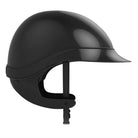 GPA Speed Air Global TLS Equestrian Helmet - Black Shine; side view on white background | Malvern Saddlery