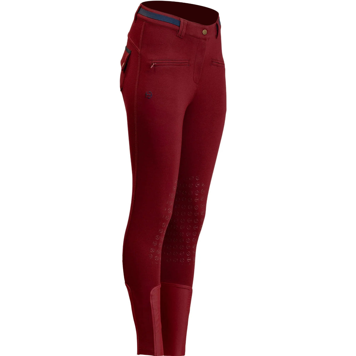 Halter Ego Kimberly Knee Grip Breeches - Burgundy | Malvern Saddlery