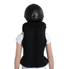 Helite Zip'In 2 Kids Airbag Vest - Black, inflated, back | Malvern Saddlery