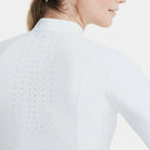 Horse Pilot Aerolight Ladies Competition Long Sleeve Shirt - White, back detail | Malvern Saddlery