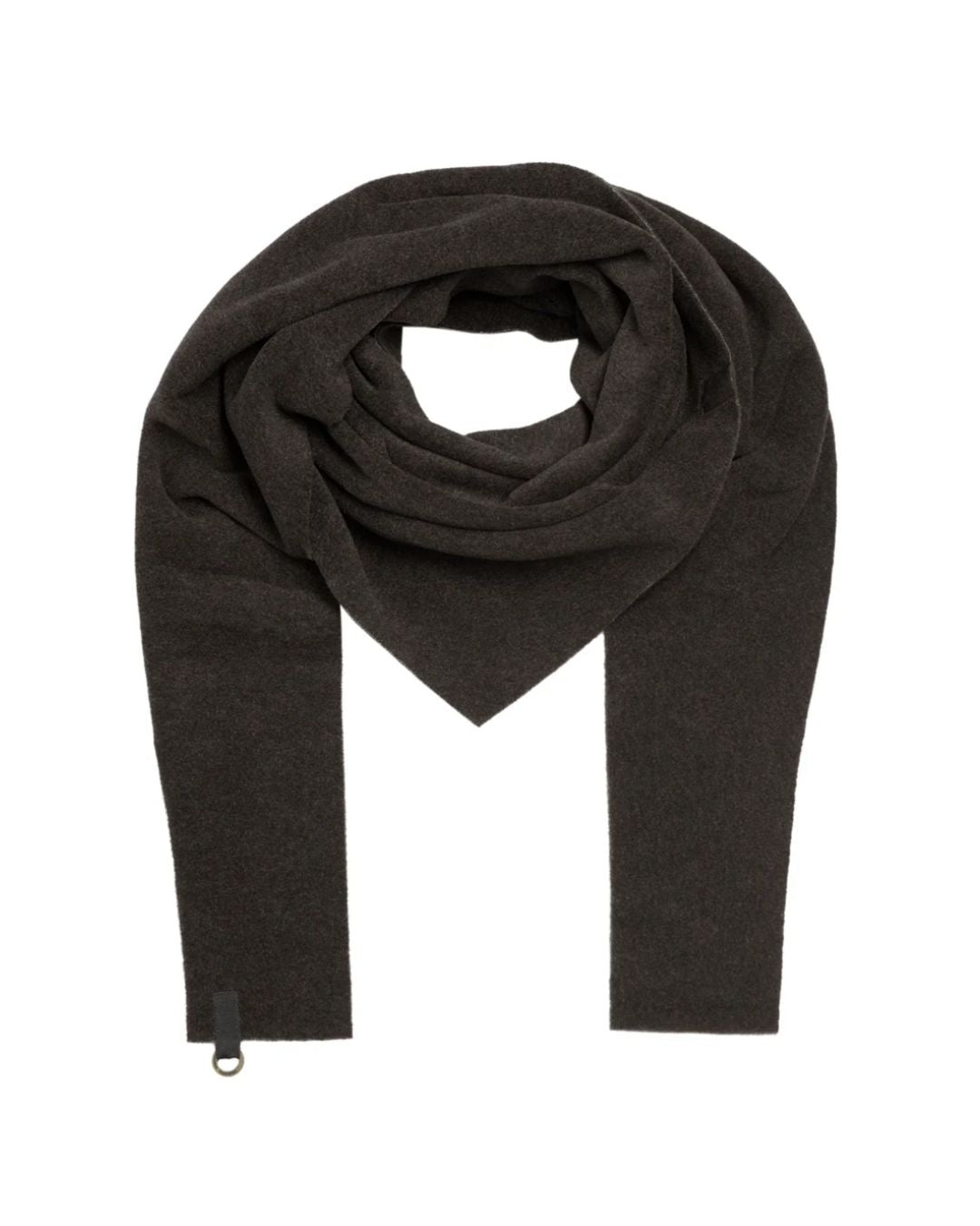Luxe Fleece Triangle Scarf - Chocolate Brown | Malvern Saddlery