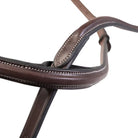 Huntley Sedgwick Fancy Stitched Raised Standing Martingale - Austalian Nut Brown, detail image | Tack Shop | Malvern Saddlery