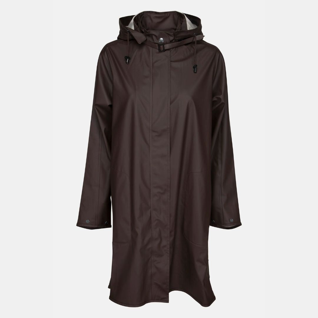 Ilse Jacobsen Raincoat - Ganache Brown | Malvern Saddlery