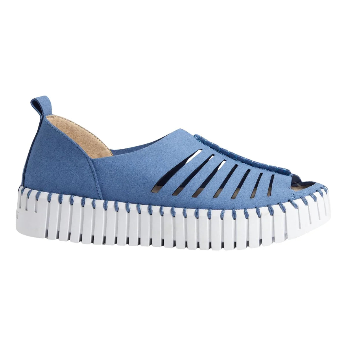 Ilse Jacobsen Tulip 9376 Platform Shoe - Regatta Blue | Malvern Saddlery