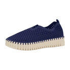 Indigo Ilse Jacobsen Tulip 3373 Platform Slip-On women's casual shoe with signature laser-cut microfiber and cushioned platform outsole