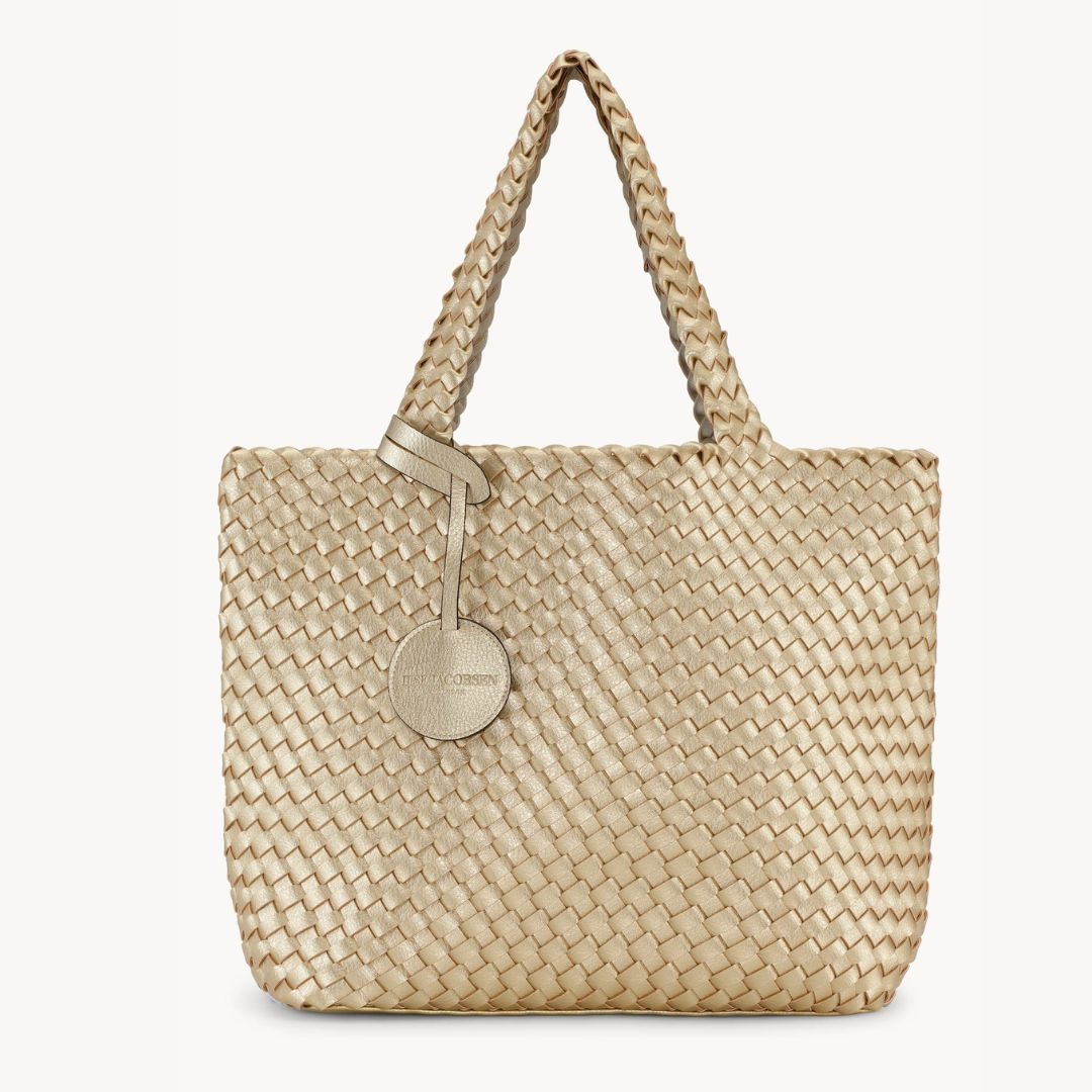 Ilse Jacobsen Braided Tote - Platinum/Silver | Handbags | Malvern Saddlery