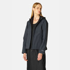 Ilse Jacobsen Short Softshell Raincoat - Navy Blue | Women's Outerwear | Malvern Saddlery