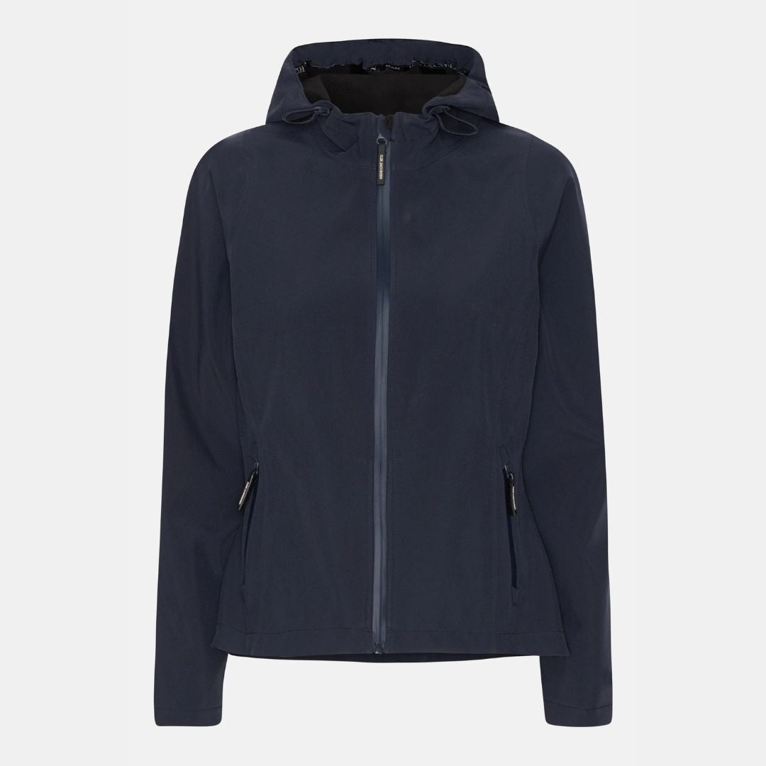 Ilse Jacobsen Short Softshell Raincoat - Navy Blue | Women's Outerwear | Malvern Saddlery