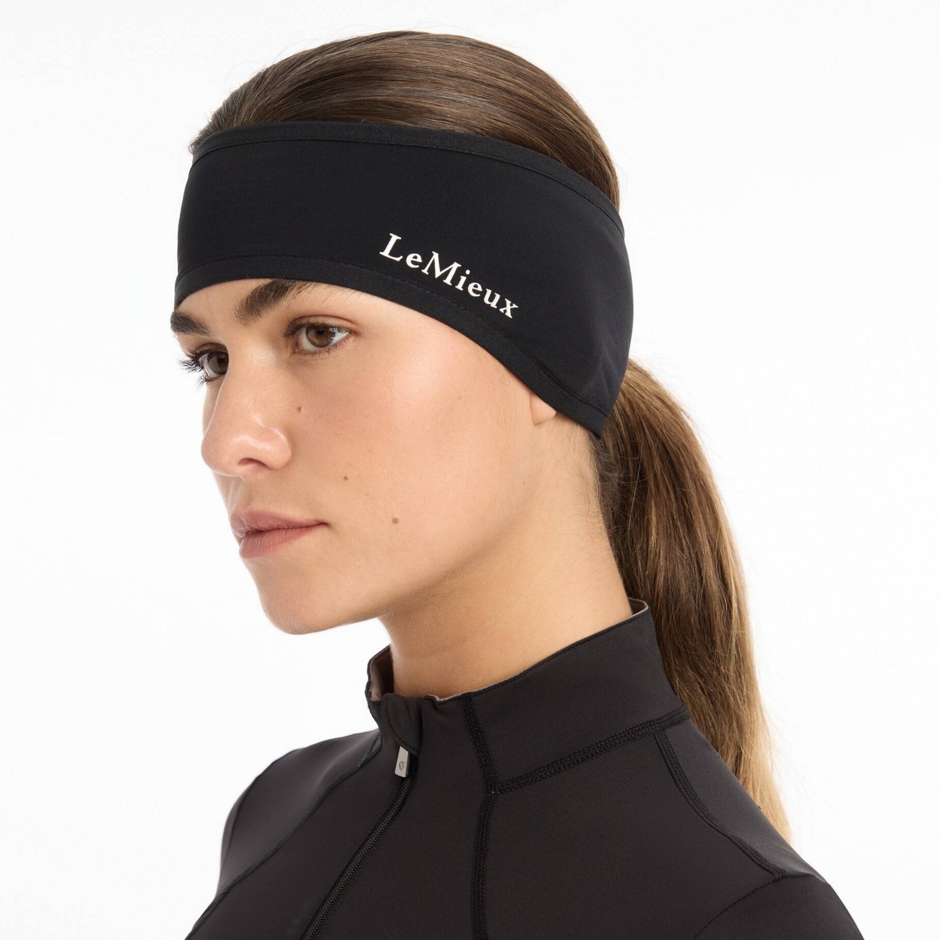 LeMieux Ear Warmer Headband - Black | Malvern Saddlery