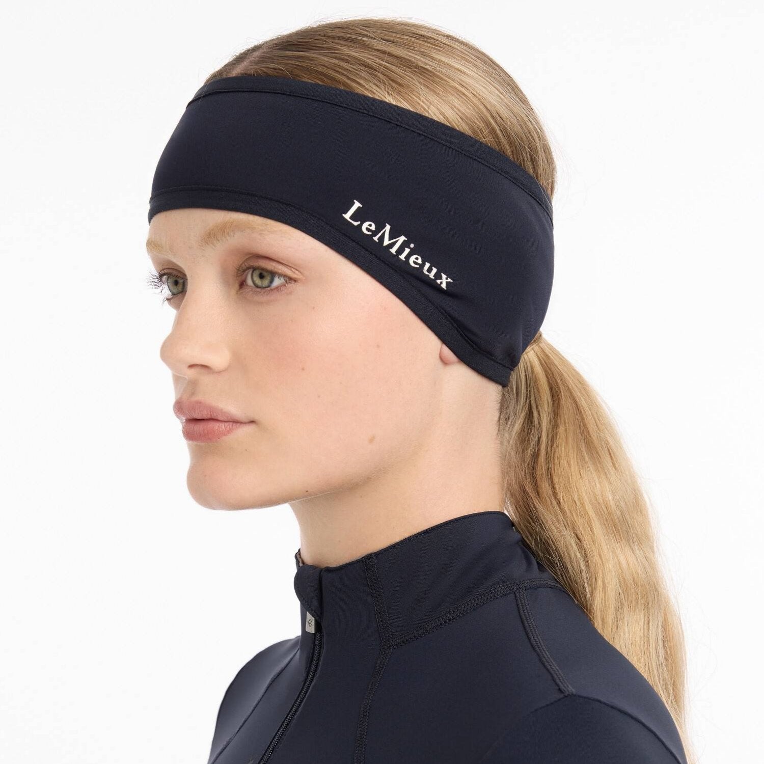 LeMieux Ear Warmer Headband - Indigo | Malvern Saddlery