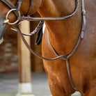 LeMieux Fancy Stitched Hunter standing martingale  - Havana/Silver | Malvern Saddlery