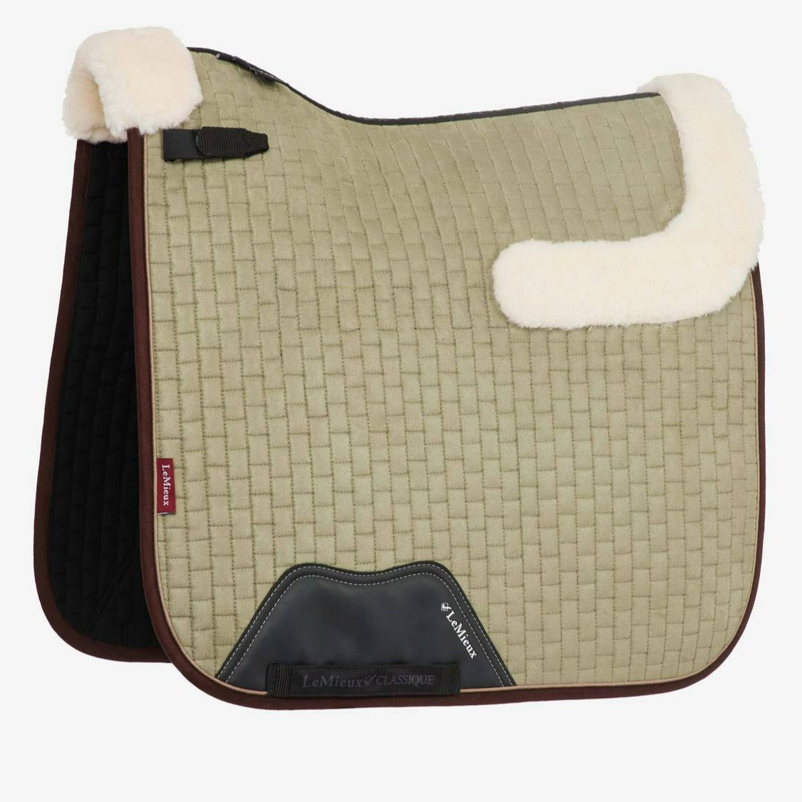 LeMieux Suede-Merino Dressage Square Saddle Pad - Fern | Malvern Saddlery