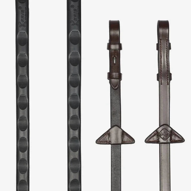 LeMieux Magna Grip Reins - Havana brown | Malvern Saddlery