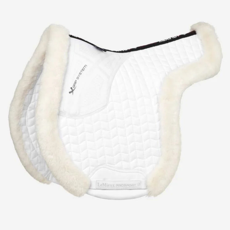 LeMieux Merino+ Hunter Saddle Pad - White/White | Malvern Saddlery