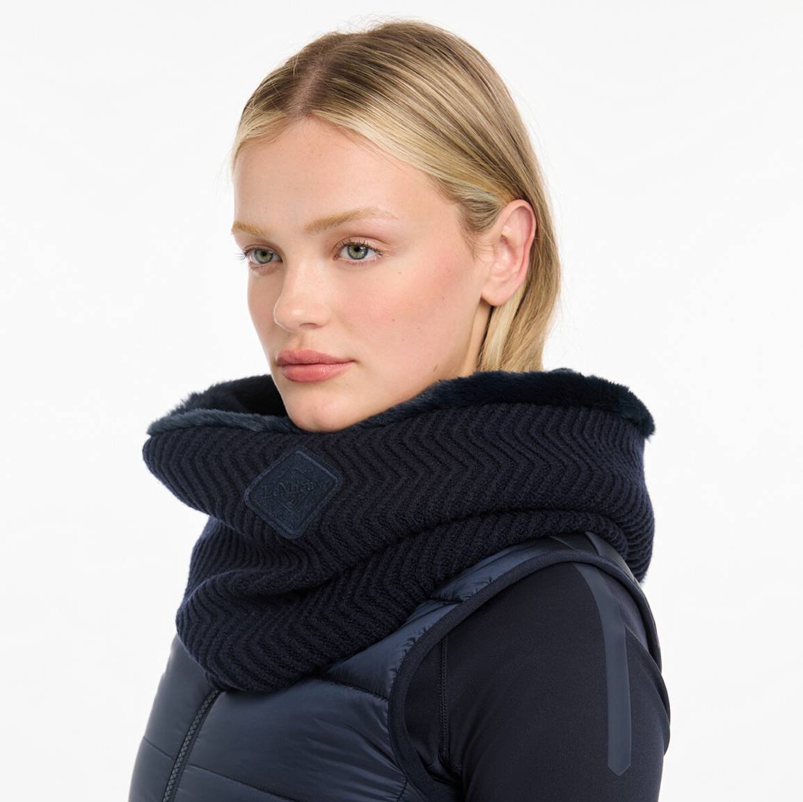 LeMieux Lila Snood - Neck Scarf - Navy Blue | Malvern Saddlery