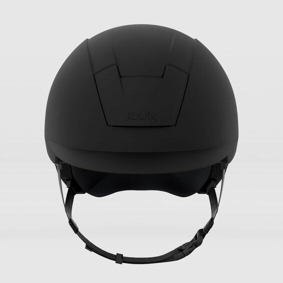 KASK Kooki Shadow Helmet - Black front view on light gray background | Malvern Saddlery