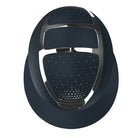 KASK Star Lady Chrome Passage Helmet in Navy with Silver Frame & crystal shade swarovski crystals top view | Malvern Saddlery