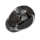 Kask Dogma Shine Equestrian Helmet - Anthracite Shell, Black Chrome Frame, Riviera Vintage Rose Swarovski pattern; top view | Malvern Saddlery