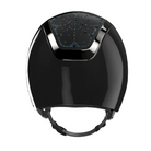 KASK Dogma Riviera Shine Equestrian Helmet -Black with Montana Blue Swarovski crystals | Malvern Saddlery