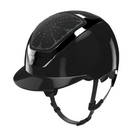 KASK Dogma Riviera Shine Equestrian Helmet -Black with Clear Crystal Shade Swarovski crystals | Malvern Saddlery