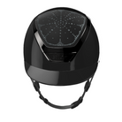 KASK Dogma Riviera Shine Equestrian Helmet -Black with Clear Crystal Shade Swarovski crystals | Malvern Saddlery