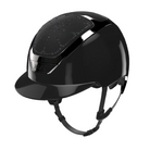 KASK Dogma Riviera Shine Equestrian Helmet -Black with Graphite Swarovski crystals | Malvern Saddlery