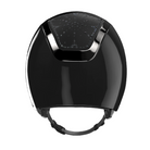 KASK Dogma Riviera Shine Equestrian Helmet -Black with Graphite Swarovski crystals; back view | Malvern Saddlery