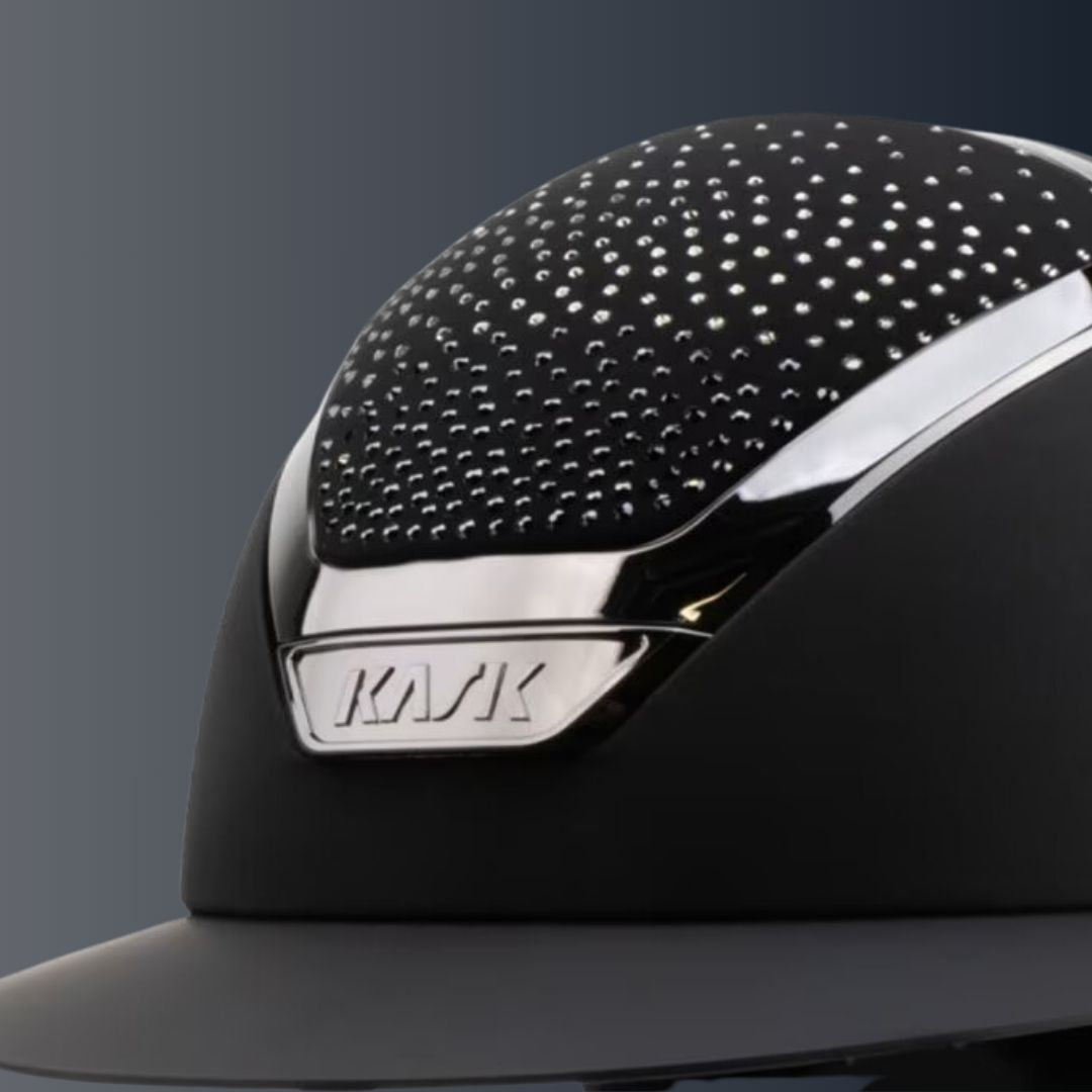 KASK Star Lady Shine Waterfence Crystal Equestrian Helmet