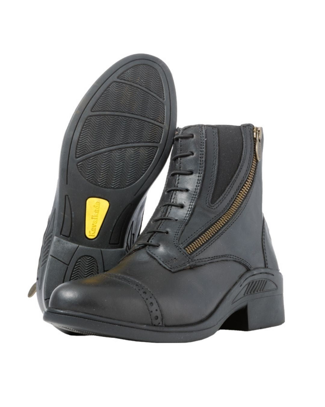 Kavalkade Leather Romulus  Side Zip Paddock Boot - Black | Riding Boots  | Malvern Saddlery